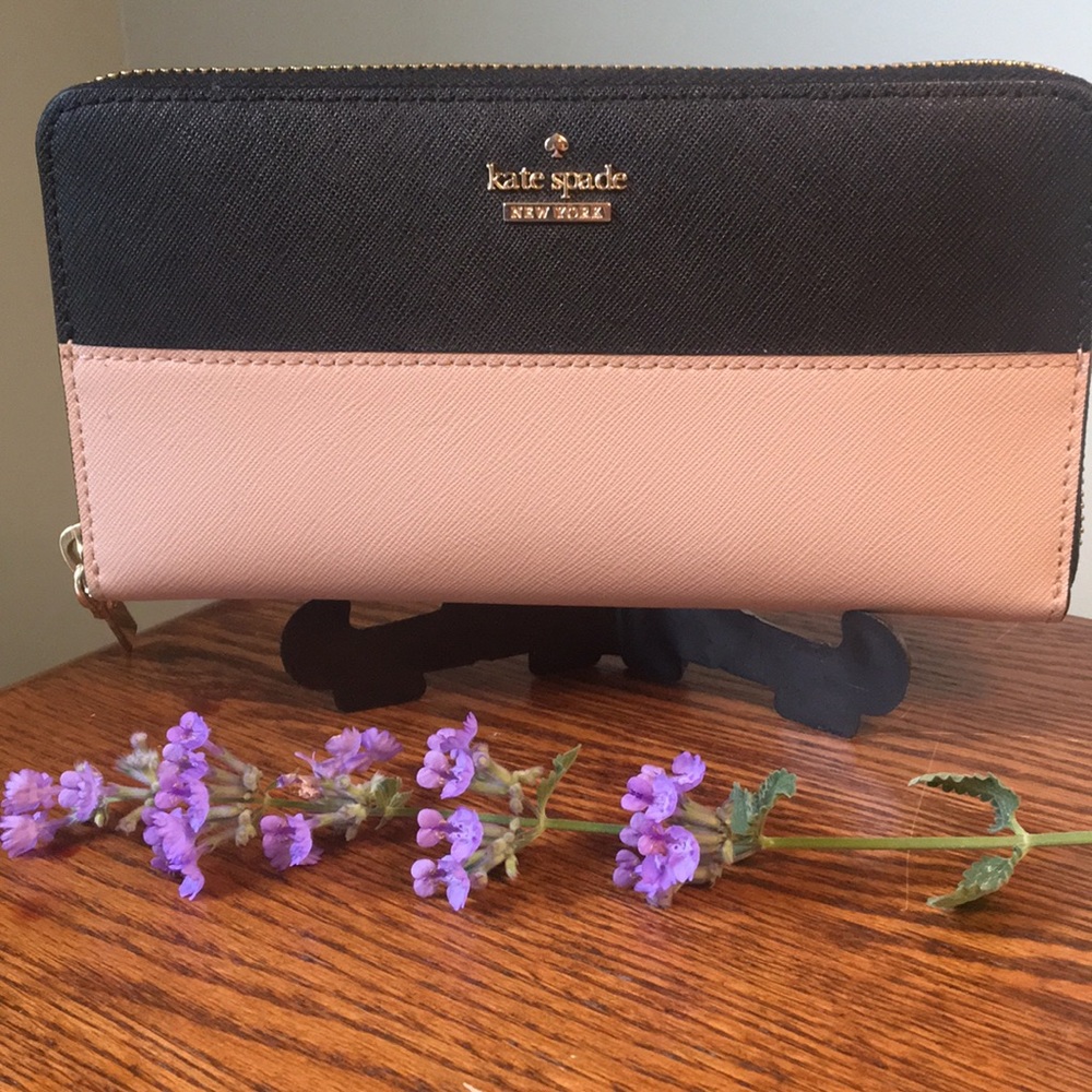 Kate Spade Black/Toasted Wheat Wallet